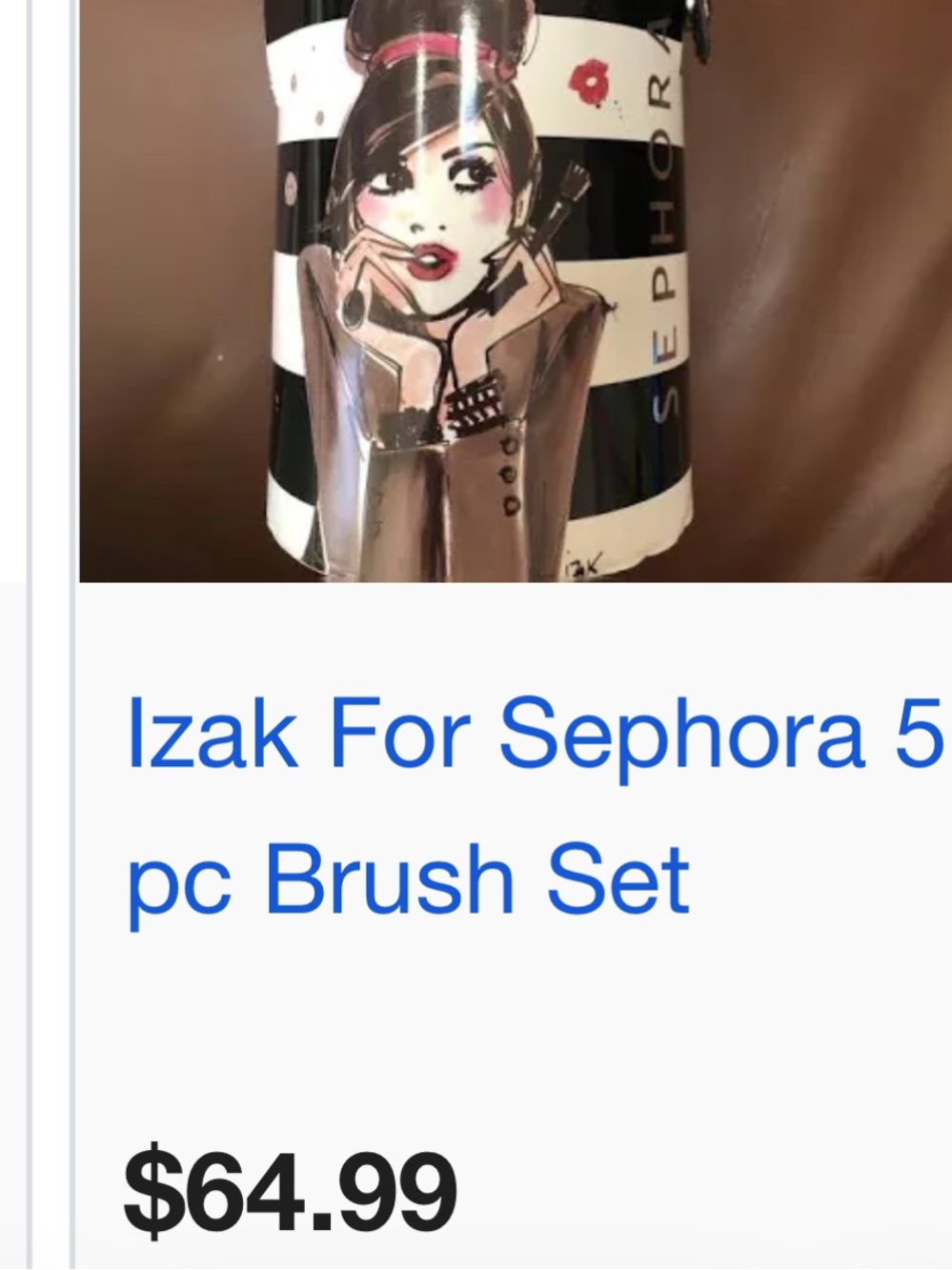 SEPHORA Izak Brush Set Makeup Cylinder NWT